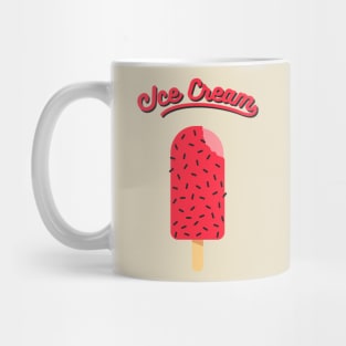 Ice Cream Black Pink Mug